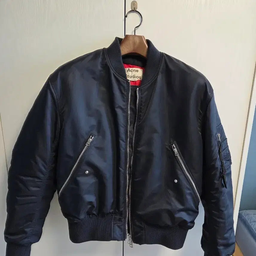 [BUNJANG] Acne Studios Makio Bomber Navy Jacket / [48] 아크네 마키오 봄버 네이비