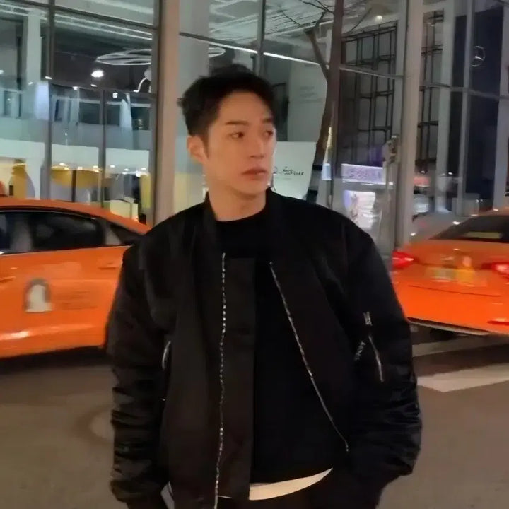 [BUNJANG] Acne Studios Makio Bomber Navy Jacket / [48] 아크네 마키오 봄버 네이비