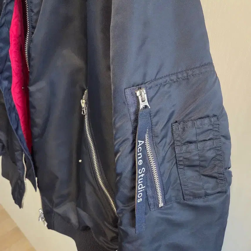 [BUNJANG] Acne Studios Makio Bomber Navy Jacket / [48] 아크네 마키오 봄버 네이비