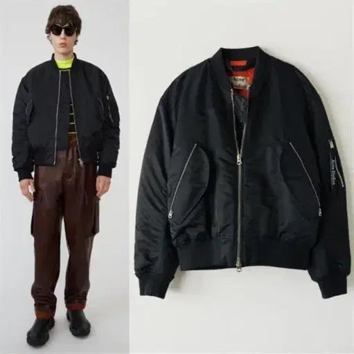 [BUNJANG] Acne Studios Makio Bomber Navy Jacket / [48] 아크네 마키오 봄버 네이비