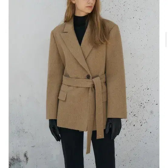 [BUNJANG] Lamelei Handmade Half Jacket Coat S / 라메레이 핸드메이드 하프 자켓 코트 S