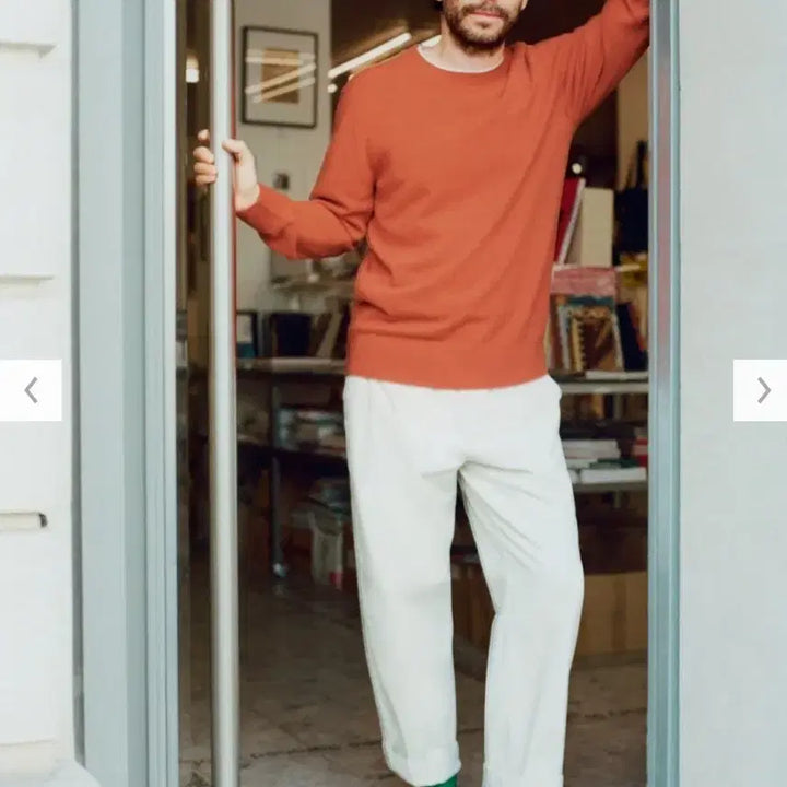 [BUNJANG] Uniqlo Cashmere Sweater Orange (Size L) / (새제품) 유니클로 캐시미어 니트 L 사이즈 오렌지 캐시미어스웨터