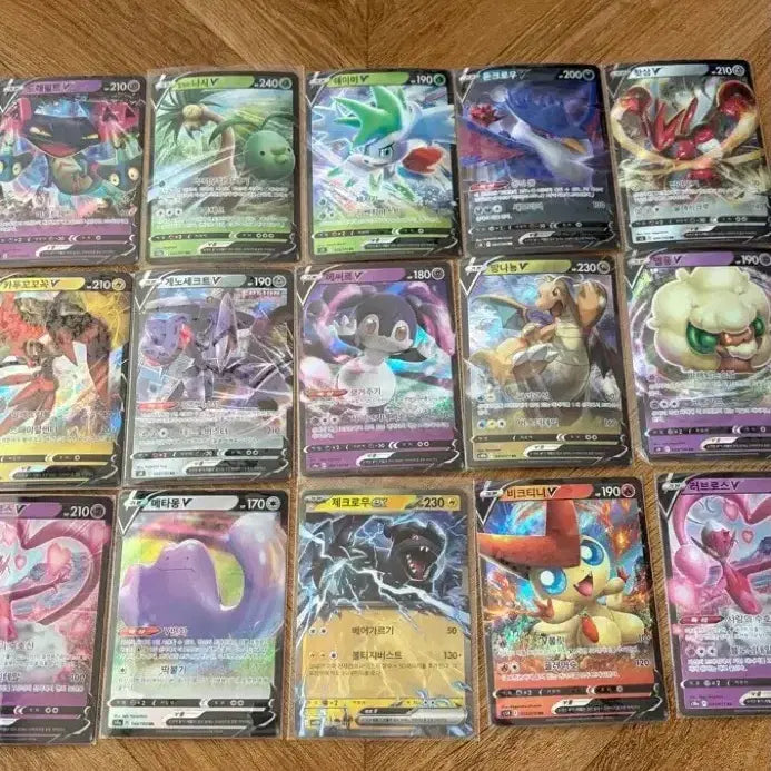 [BUNJANG] Pokemon Card EX AR SR V Bundle Set / 포켓몬카드 ex AR SR V 70장 일괄 판매