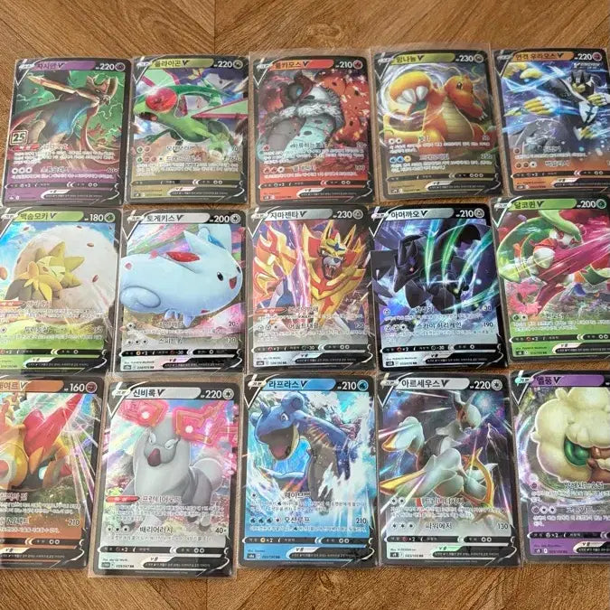 [BUNJANG] Pokemon Card EX AR SR V Bundle Set / 포켓몬카드 ex AR SR V 70장 일괄 판매