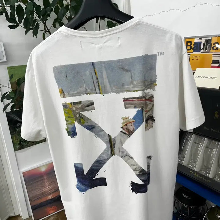 [BUNJANG] Off-White Short Sleeve T-shirt (S) / 오프화이트 반팔 티셔츠 S