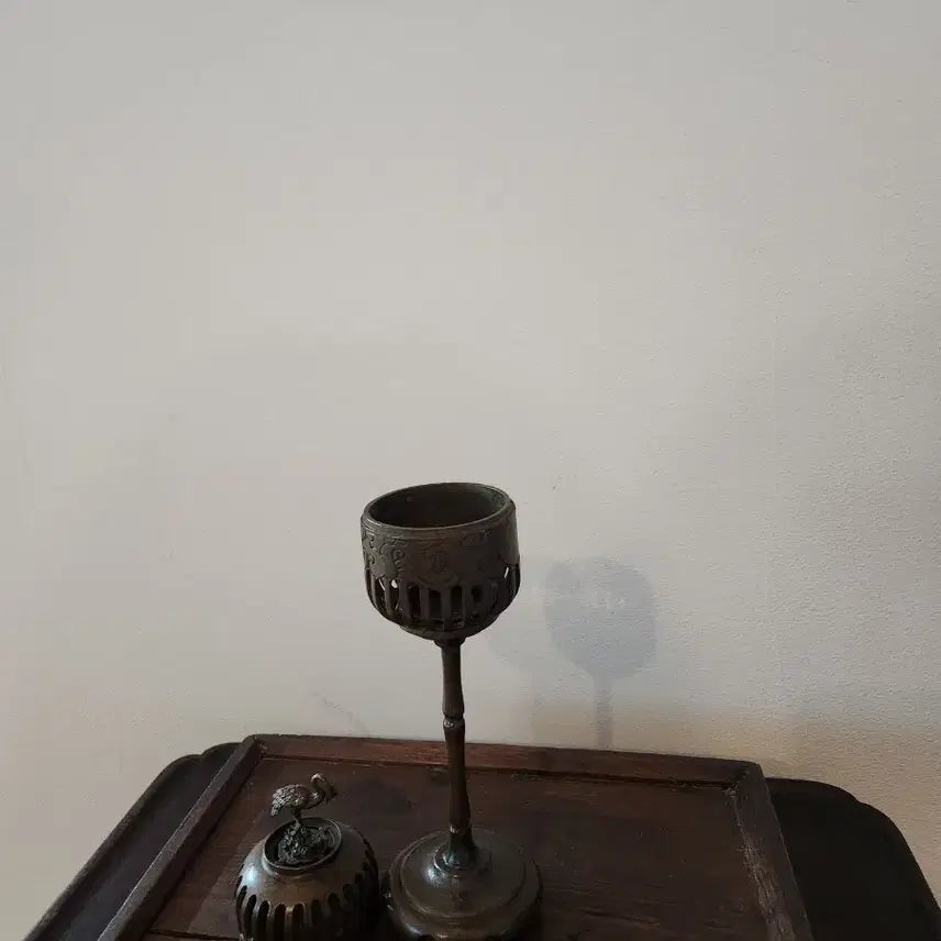 [BUNJANG] Vintage Bronze Crane Incense Burner / 빈티지 청동 학 장식 향로