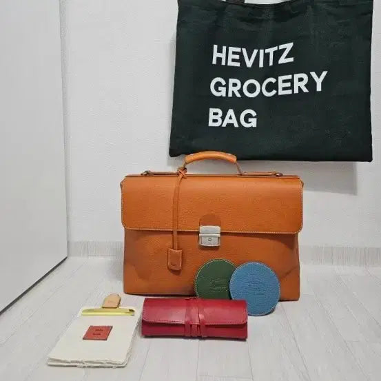 [BUNJANG] Hevitz Leather Briefcase / 헤비츠 서류가방