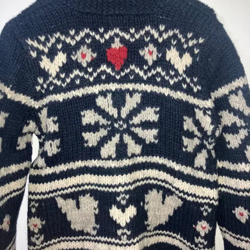 [BUNJANG] Earth Music&amp;Ecology Vintage Cowichan Sweater / Earth music&amp;ecology 어스 뮤직 코위찬 빈티지 모리걸 대장