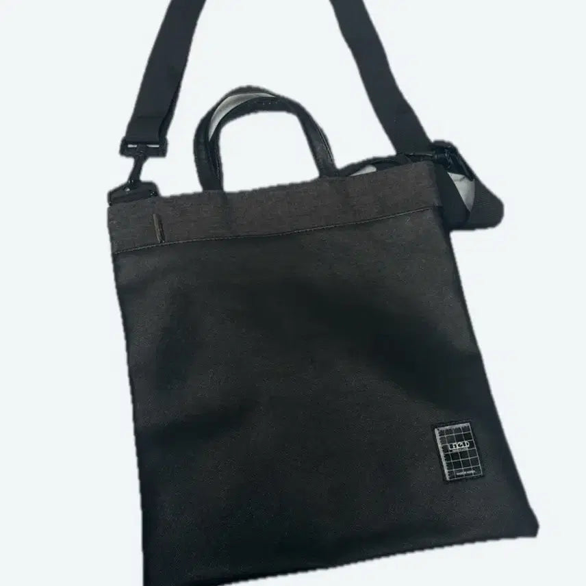 [BUNJANG] Unisex Black/Charcoal Tote/Crossbody Bag / (택포)가죽 블랙/챠콜 토트백/크로스백(남녀공용)