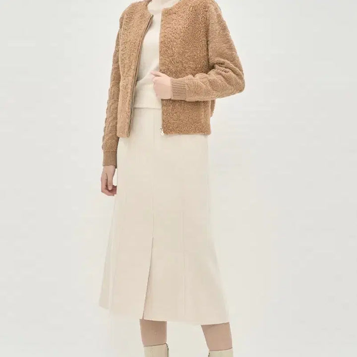 [BUNJANG] MINE Lambswool Cashmere Cardigan + TIME Balaclava / 마인 램스퍼 캐시미어 가디건 + 타임 바라클라바