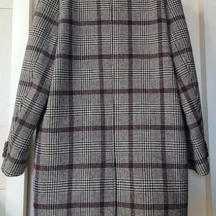 [BUNJANG] 8seconds Check Pattern Wool Coat (M) / 8seconds 체크패턴 모직 코트 M사이즈