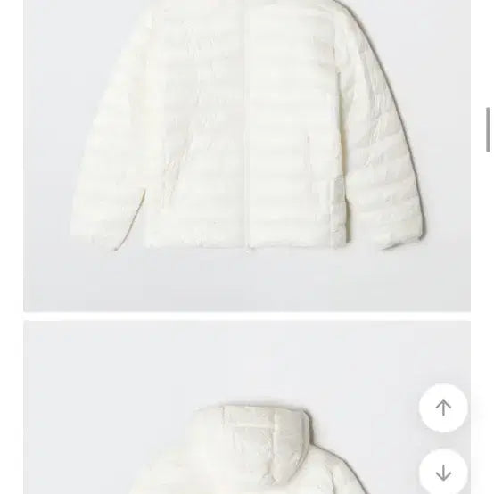 [BUNJANG] SPAO Light Padded Jacket Glossy White S / 스파오 씬라이트 경량패딩 글로시 화이트 S