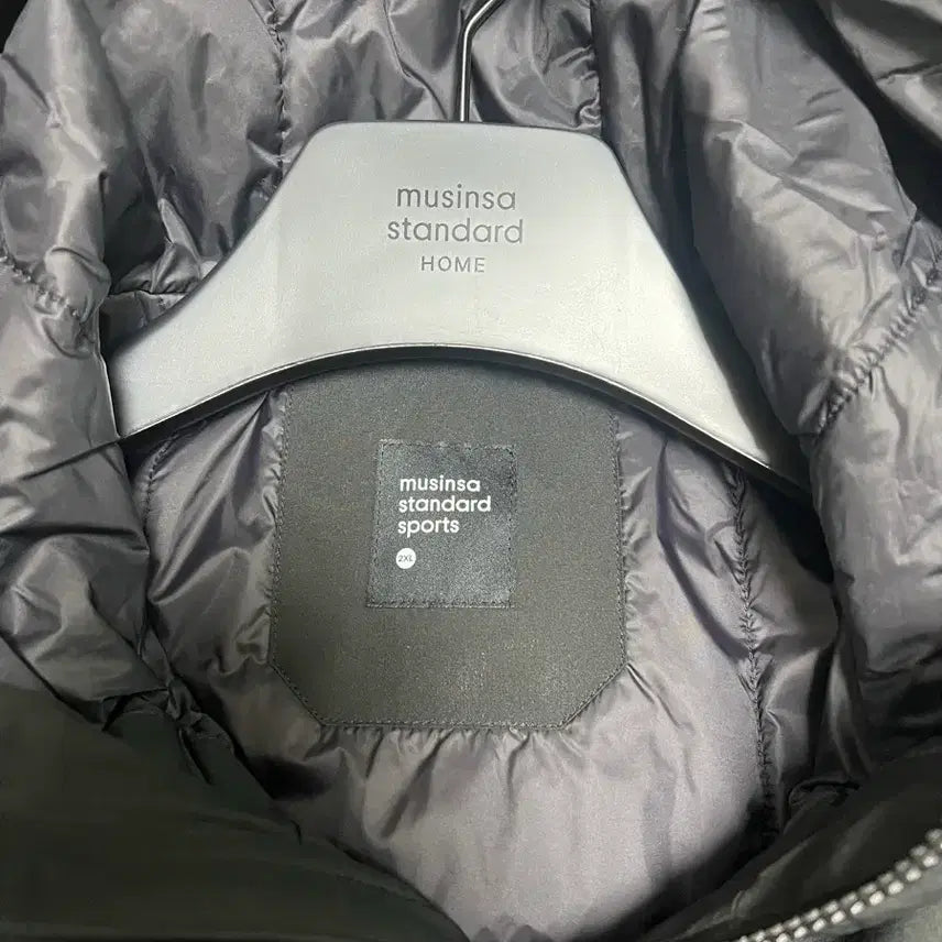 [BUNJANG] Musinsa Standard Core Padded Jacket Black 2XL / 무신사 스탠다드 스포츠_코어패딩자켓_블랙2xl