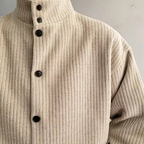 [BUNJANG] Man Velour High Neck Jacket - Black, Charcoal, Beige / 남자 벨로아 하이넥 자켓 3컬러