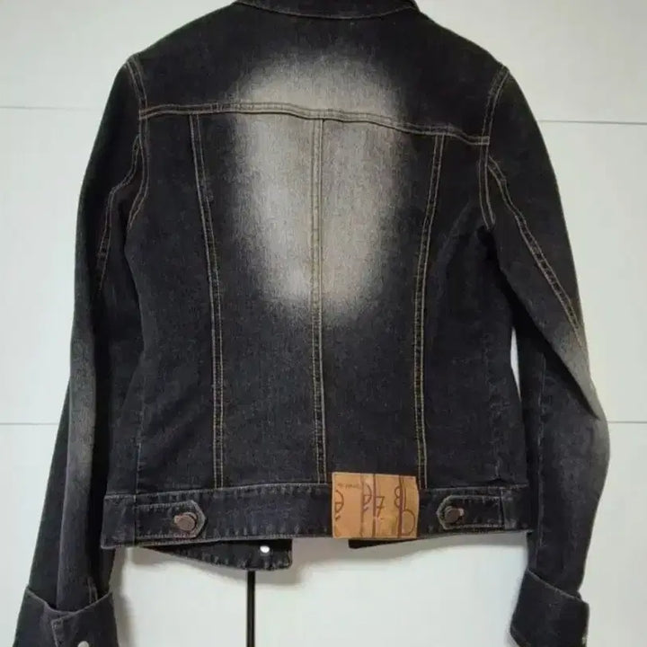 [BUNJANG] Obze Denim Black Corsage Jacket / 오브제 데님 블랙코사지 자켓  오브제 청자켓