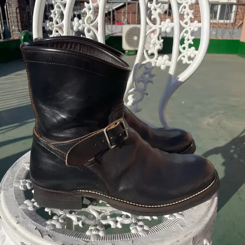 [BUNJANG] Deffers Short Engineer Boots Horsebutt Leather / (265) 대퍼스 숏 엔지니어부츠 차심 말가죽(홀스벗)