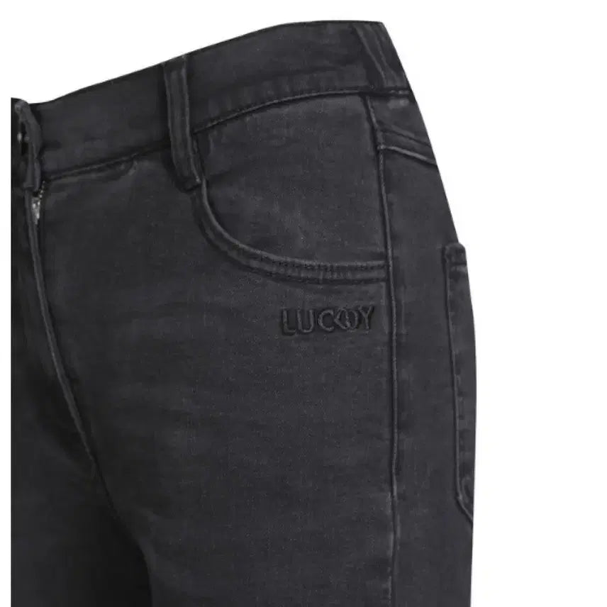 [BUNJANG] Lucky Chouette Denim Bending Pants / 럭키슈에뜨 자수 데님 밴딩 팬츠 정가 148,000원