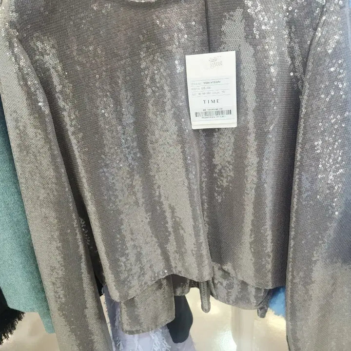 [BUNJANG] TIME Spangle Crop Blouse / 타임 TIME 스팽글 크롭 블라우스