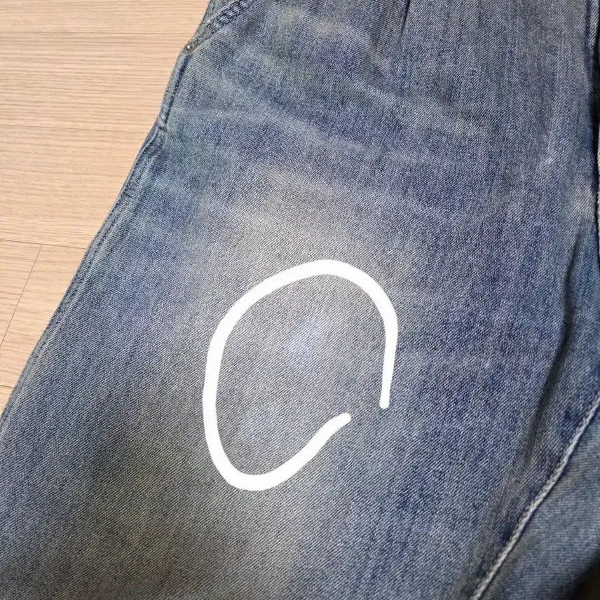 [BUNJANG] Roughside Drape Denim Pants Light Blue / 24fw 러프사이드 드레이프 데님 팬츠 라이트 블루 2사이즈