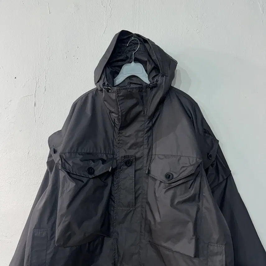 [BUNJANG] Outstanding Ripstop 3-Layer Combat Pocket Windbreaker / 아웃스탠딩 립스탑 3레이어 컴뱃포켓 바람막이 1