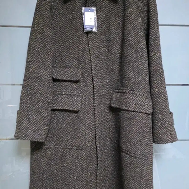 [BUNJANG] Drake's Brown Herringbone Coat / 새제품42size오늘만230만)25fw드레익스 브라운 헤링본 코트