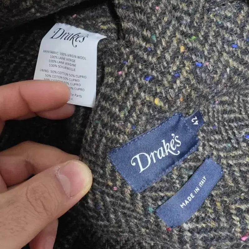 [BUNJANG] Drake's Brown Herringbone Coat / 새제품42size오늘만230만)25fw드레익스 브라운 헤링본 코트