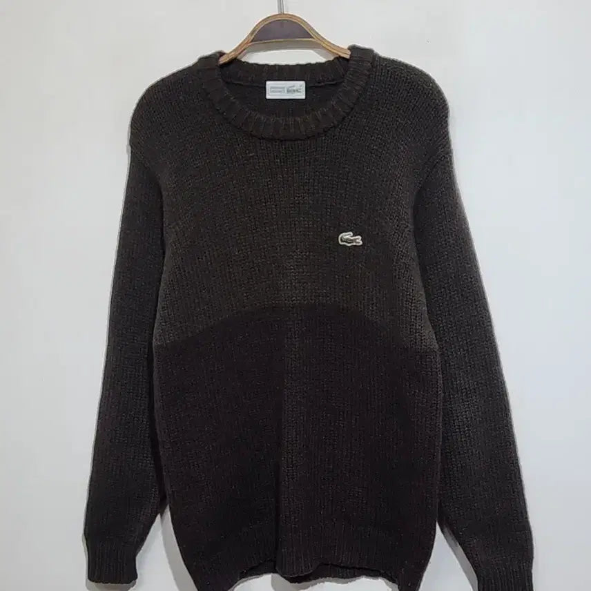 [BUNJANG] Lacoste Knit Sweater M / (M) 라코스테 니트 배색 라운드 스웨터 캐주얼
