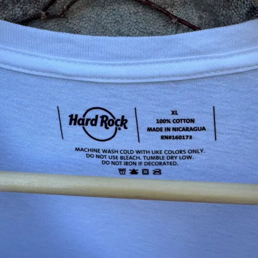 [BUNJANG] Hard Rock Cafe Cincinnati Vintage Print T-Shirt White XL / 하드락카페 빈티지 신시내티 프린팅 반팔 티셔츠 화이트 우먼 xl