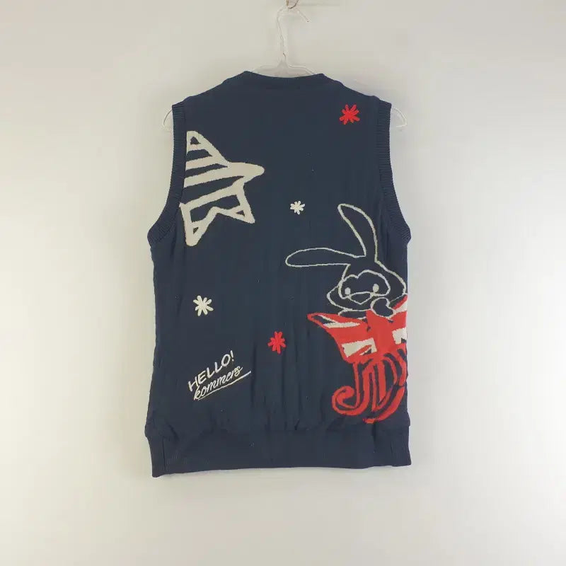 [BUNJANG] JDX Women's Navy Wool Zip-up Vest / JDX 여성95 네이비 울 집업 베스트 M0818