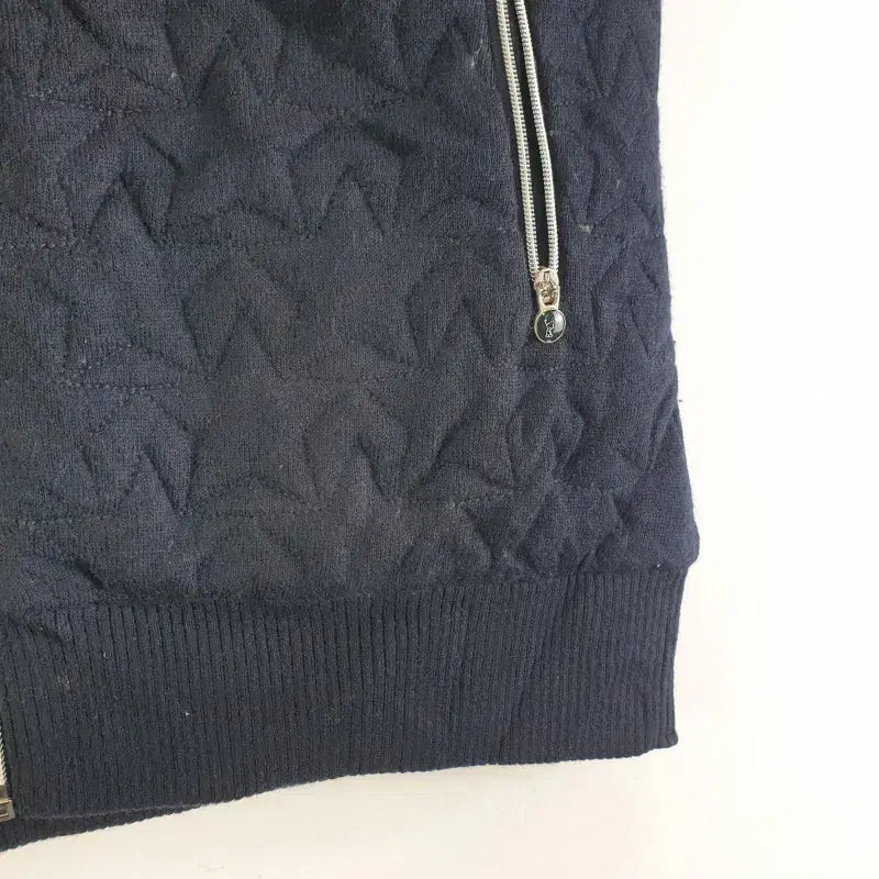 [BUNJANG] JDX Women's Navy Wool Zip-up Vest / JDX 여성95 네이비 울 집업 베스트 M0818