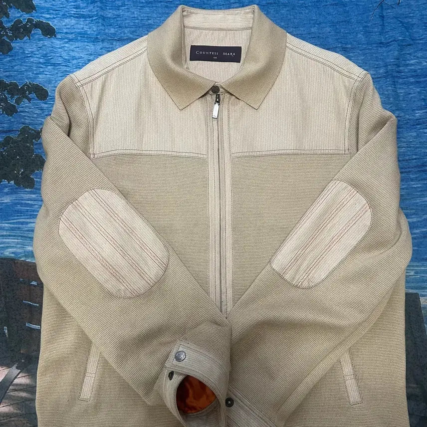 [BUNJANG] Countess Mara Beige Zip-Up Jacket / Countess Mara Beige Zip-Up Jacket