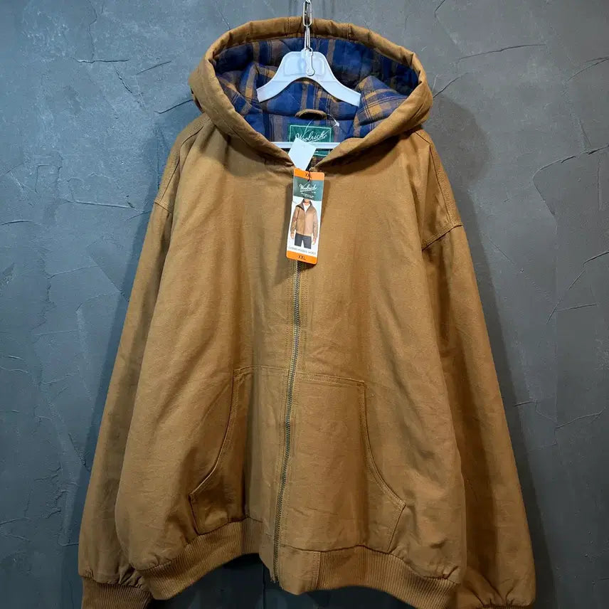 [BUNJANG] 2XL Woolrich Canvas Hooded Active Work Jacket / [2XL] 울리치 캔버스 후드 액티브 워크자켓 택 보유