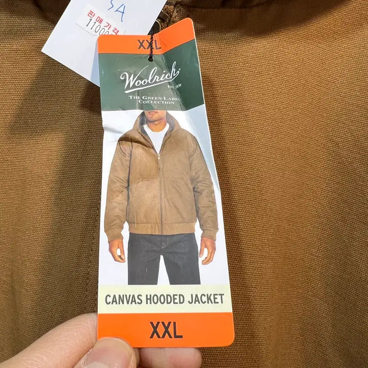 [BUNJANG] 2XL Woolrich Canvas Hooded Active Work Jacket / [2XL] 울리치 캔버스 후드 액티브 워크자켓 택 보유