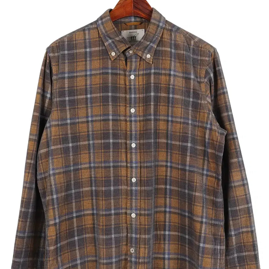 [BUNJANG] Henry Cotton's Checkered Shirt 100 / 헨리코튼 키파스 셔칭 체크 셔츠 100 / k2396