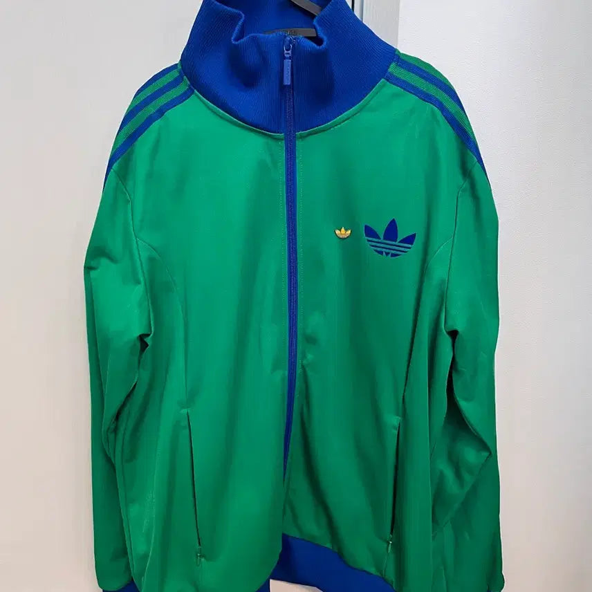 [BUNJANG] Adidas Adipro 70s Green/Blue Track Jacket / 아디다스 아디프로 70s 그린/블루 트랙