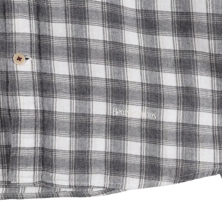 [BUNJANG] Henry Cotton Slim Fit Check Shirt 100 / 헨리코튼 슬림핏 체크 셔츠 100 / k2395
