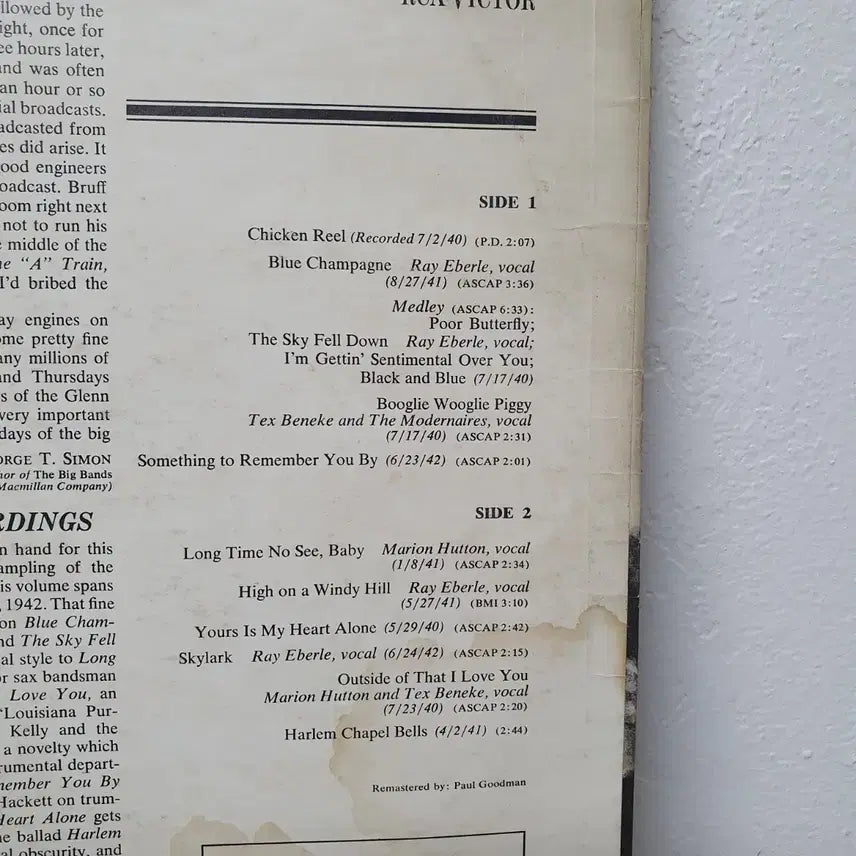 [BUNJANG] Glenn Miller Orchestra LP - US Version - Jazz / 글렌 밀러 오케스트라 LP 미국반  재즈