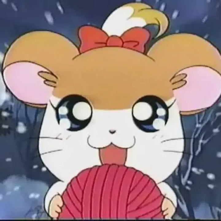 [BUNJANG] Hamster PonyTail Figure / (미개봉 새상품) 고전 햄토리 피규어 포니테일짱 뜨개햄