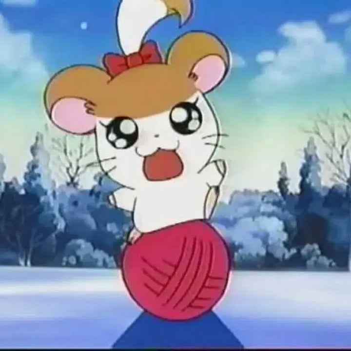 [BUNJANG] Hamster PonyTail Figure / (미개봉 새상품) 고전 햄토리 피규어 포니테일짱 뜨개햄