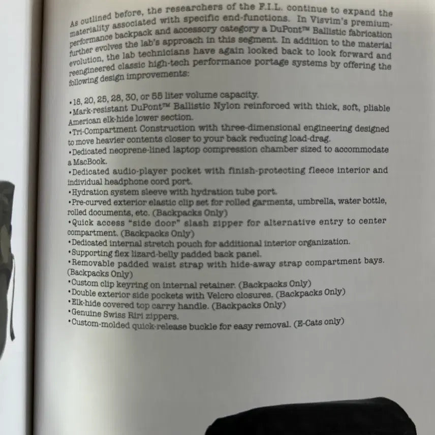 [BUNJANG] Visvim Black Blue Point Zipper Ballistic Backpack 20L / VISVIM 올드비즈빔 블랙 블루포인트지퍼 발리스틱백팩 20L