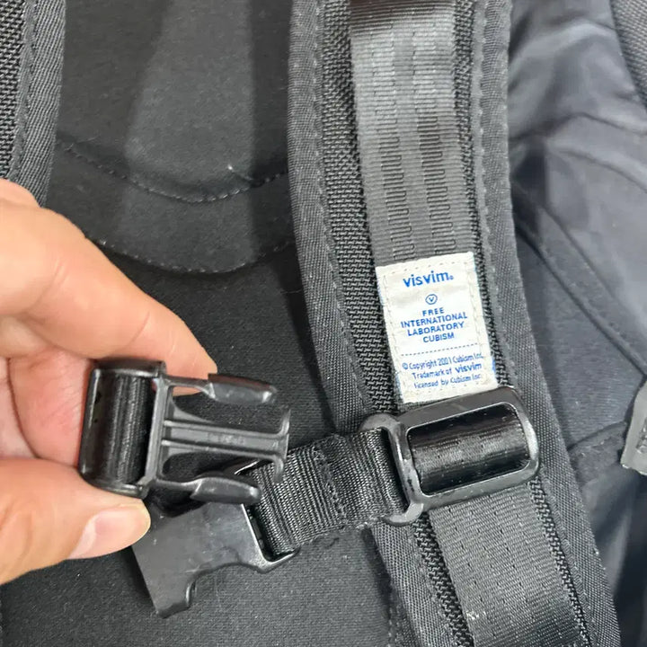 [BUNJANG] Visvim Black Blue Point Zipper Ballistic Backpack 20L / VISVIM 올드비즈빔 블랙 블루포인트지퍼 발리스틱백팩 20L