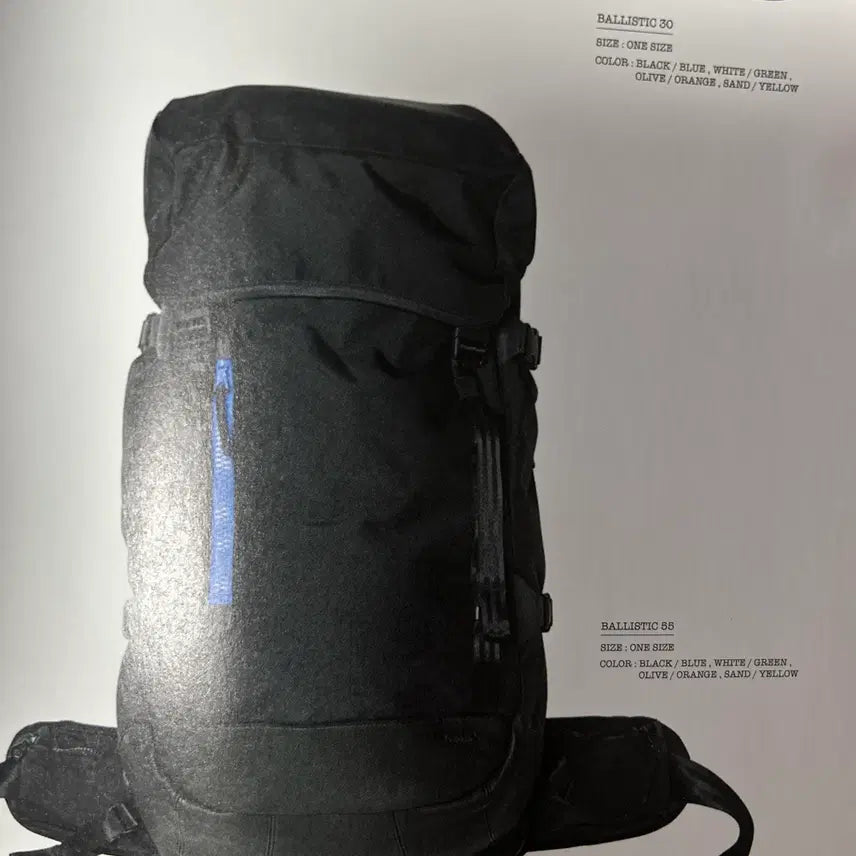 [BUNJANG] Visvim Black Blue Point Zipper Ballistic Backpack 20L / VISVIM 올드비즈빔 블랙 블루포인트지퍼 발리스틱백팩 20L