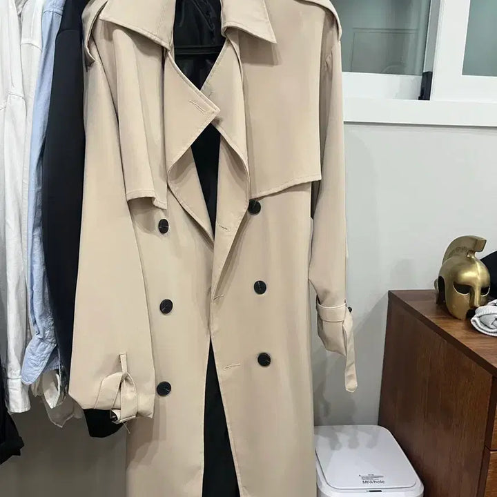 [BUNJANG] Trench Coat - Black & Beige / 트렌치코트 블랙&베이지 판매합니다!