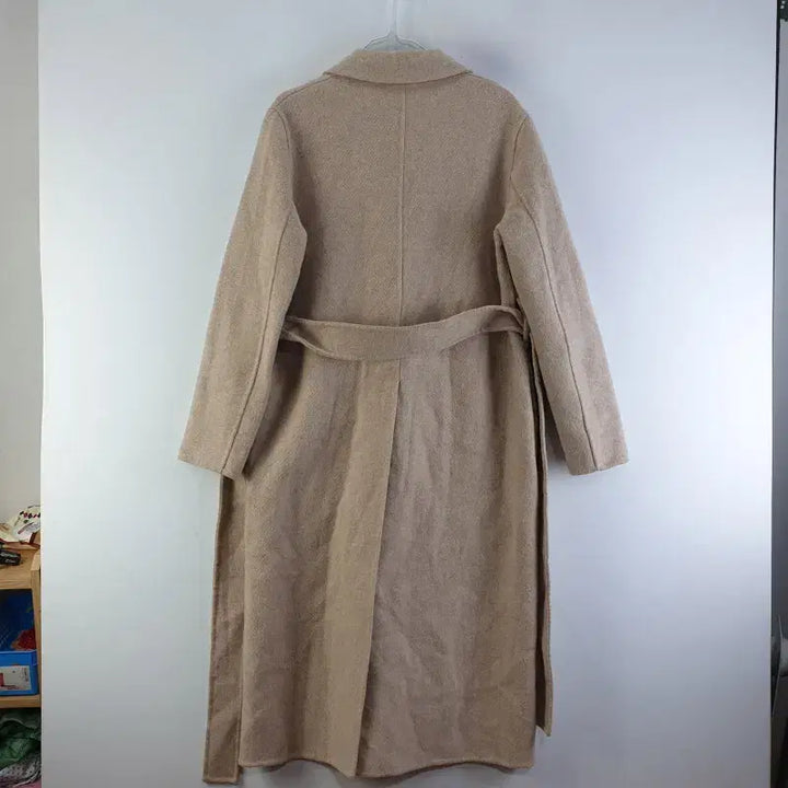 [BUNJANG] STABLE Beige Belt Long Coat / STABLE 여성FREE 베이지 벨트 롱코트 M0734