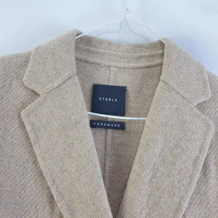 [BUNJANG] STABLE Beige Belt Long Coat / STABLE 여성FREE 베이지 벨트 롱코트 M0734