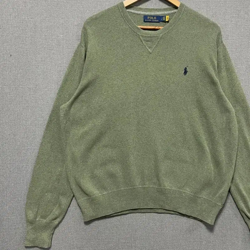 [SOLD OUT] 신형 폴로 랄프로렌 카키 니트 L B01265