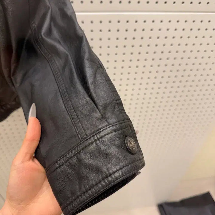 [BUNJANG] Vintage Leather Blouson Jacket U903 / 반투어 빈티지 레더 블루종 자켓 U903