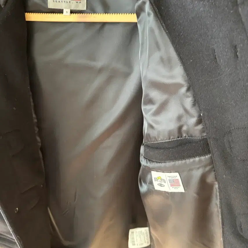 [BUNJANG] EBBETS FIELD Women's Wool Duffle Coat Navy / 이벳필드 여성 울 소재 떡볶이 코트 플래그 오버핏 숏코트 네이비