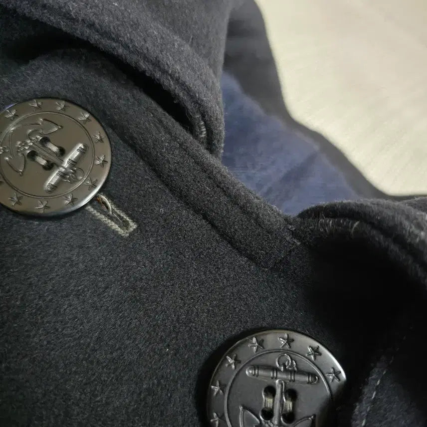 [BUNJANG] TIMEWORN CLOTHING USN Pea Coat 38 / 타임원클로딩 엣라코 USN 피코트38 엣라스트 TIMEWORN