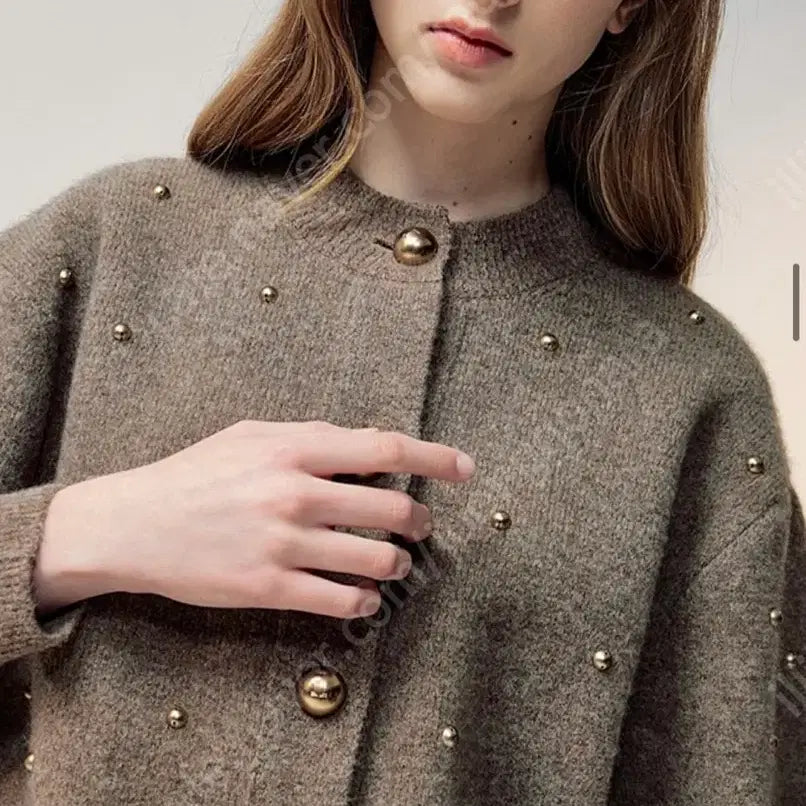 [BUNJANG] Lanvin Dom Button Cardigan Knit / 한섬 랑방 돔버튼 가디건 니트 징가디건